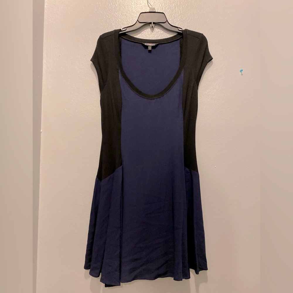 Express Color Block Pullover Short Sleeve Dress